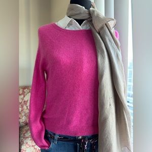 Abercrombie, pink crewneck sweater